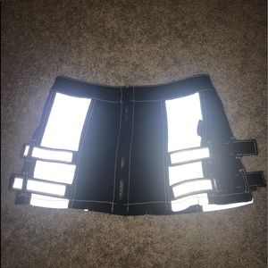 Tripp NYC reflective mini skirt